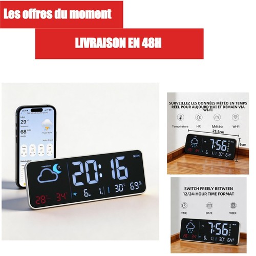 Seutgjie horloge numérique - horloge,