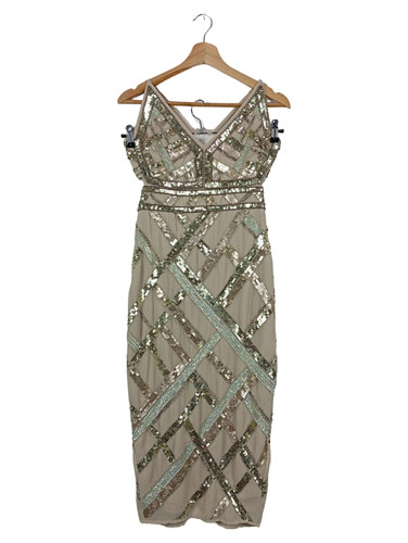 Asos robe soirée - femme, beige