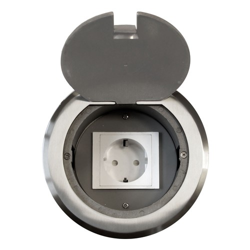 Bodensteckdose rond prise - bodensteckdose,