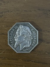 Jeton Argent Octogonal