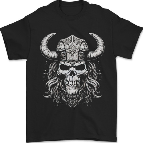 Shirt viking guerrier crâne - viking,