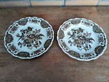 Lot 2 Assiettes plates Faïence Anglaise Ridgway Staffordshire Windsor England