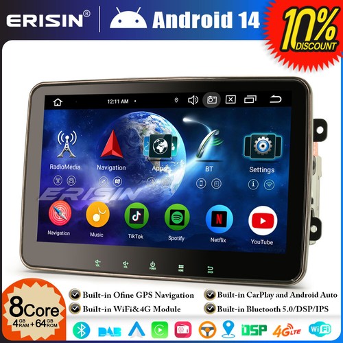 Android 14 autoradio gps - 10.1",