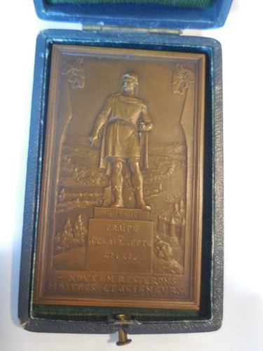 France médaille plaque