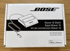 Bose wave iii dock - ipod, new