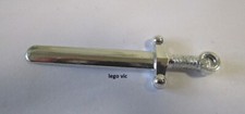 Lego 59 Castle Château Chrome Silver Weapon Sword Epée Argent 4842 7582 - A6