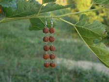 Rudraksha earrings HANDMADE