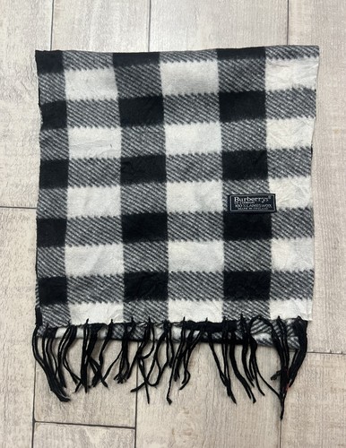 écharpe burberry noir blanc - Écharpe,