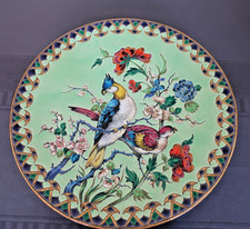 Emaux de Longwy. Grand plat. P. Mignon