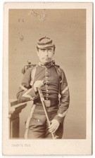 Eleve Ecole Saint Cyr Promo 1869 TALLENFEST de SOURDEVAL Photo CDV militaire