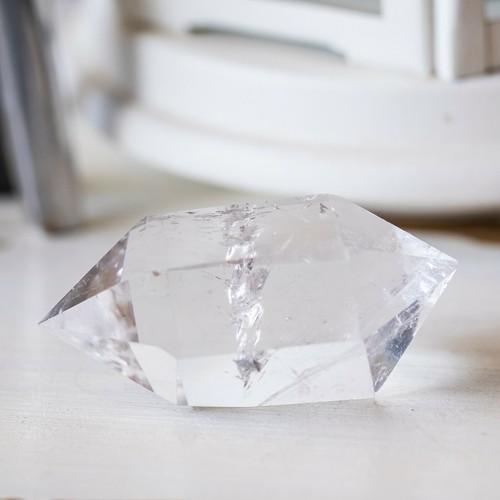 Pointe biterminée cristal - cristal, de