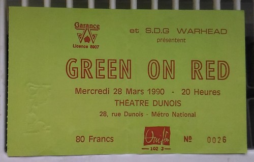 Ticket billet place concert - ticket,