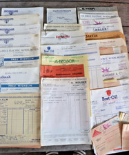 Lot anciens papiers ( autos 