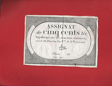 REVOLUTION Assignat 500 Livres