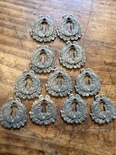 Quincaillerie Ameublement Lot de 11 Entrées de Serrures Bronze XIX EMe Q 28