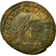 [#513148] Moneda, Constantine I, Follis, 312-313, Ostia, BC+, Bronce, RIC:89