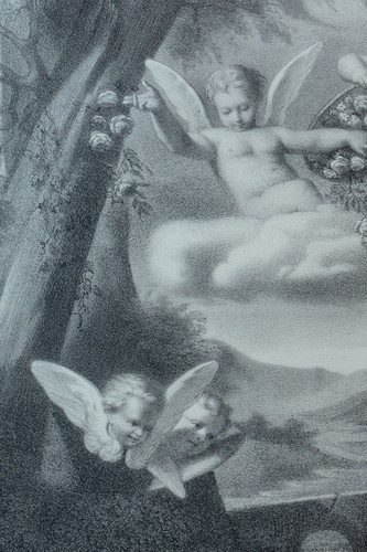 Grande lithographie gravure