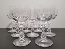 Verre x 8 Cristal Taillé Val st Lambert style St Louis ou Baccarat