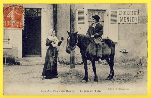 Cpa cachet buzançais 1910 - cachet, en