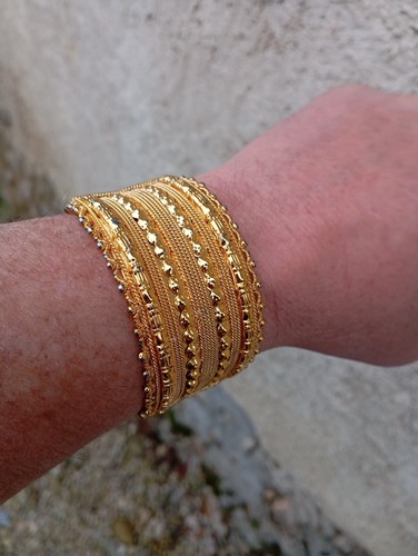 Bracelet vintage métal - , doré