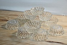 11 Coupelles en verre moulé, petit vide-poche , ramequin ,verrine , apéro , déco