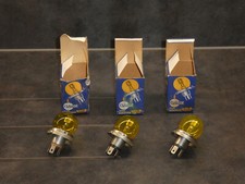 lot de 3 ampoules code européen jaune, 6V, Claude