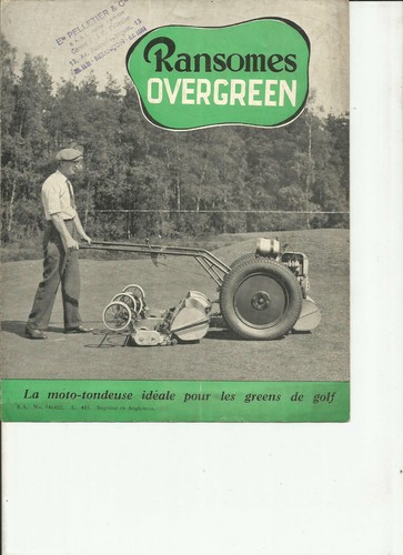Ransomes tondeuse overgreen - ransomes,