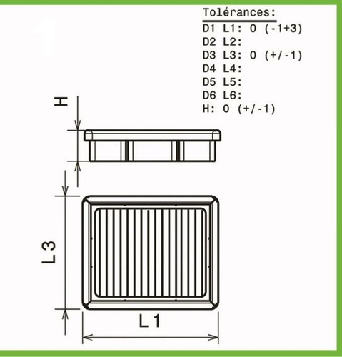 Filtre air green pour - filtre,