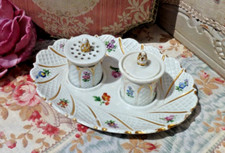 ANCIEN ENCRIER en PORCELAINE