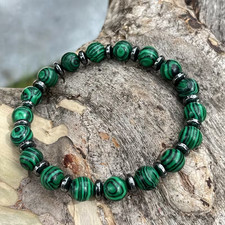 Bracelet de perles Malachite