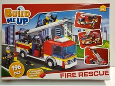 Build Me Up 196 Pcs Fire Rescue Building Blocks 