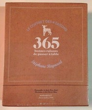 Coffret des 4 SAISONS 365 bonnes raisons Stéphane Reynaud livre recettes cuisine
