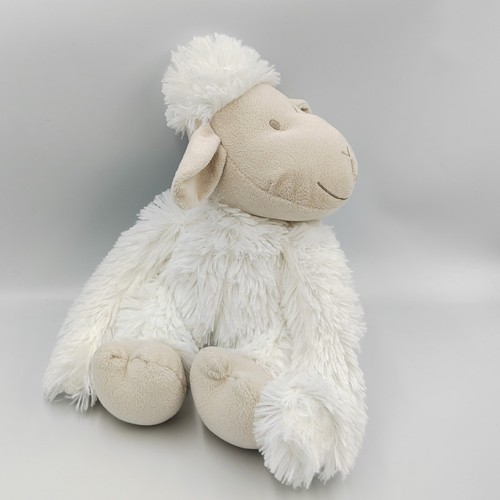 Doudou peluche mouton blanc