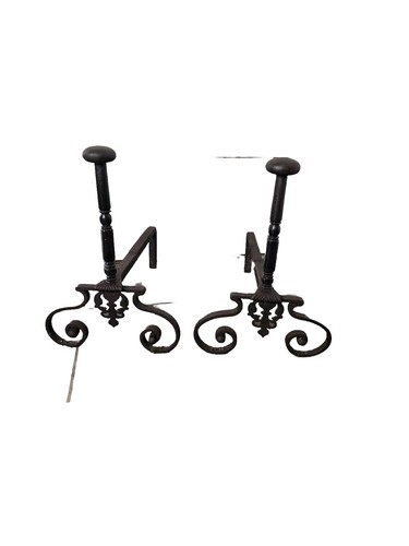 Paire chenets empire en - de,