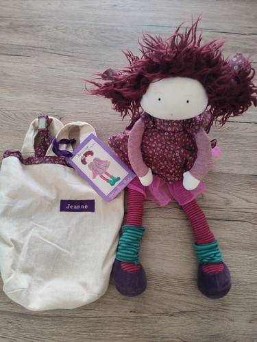 Doudou peluche poupée jeanne - doudou,
