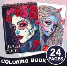 Livre De Coloriage Cahier De Dessin En Spirale 24 Pages Colorier Anti Stress Zen