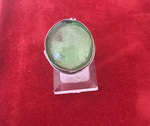 Bague argent verre - bague, et