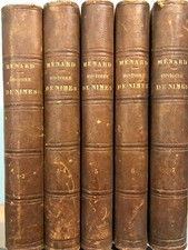 MÉNARD Histoire civile, ecclésiastique et littéraire de la ville de Nîmes. 1873