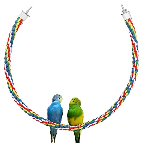 Perchoir perroquet corde 105cm - perroquet,