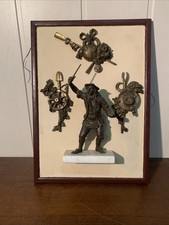 Ancien Ornement Régule Bronze Laiton Art Populaire Paysan Collection