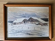 Aquarelle Pierre BERTIN peintre Francs Comtois