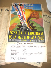 affiche 1954 PARIS , 26è