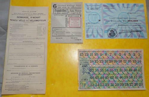 Lot tickets de - 4,