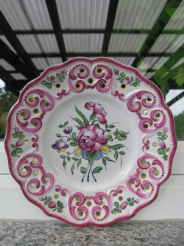 Assiette decoration faïence - assiette,