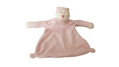 Doudou singe plat rose - ,