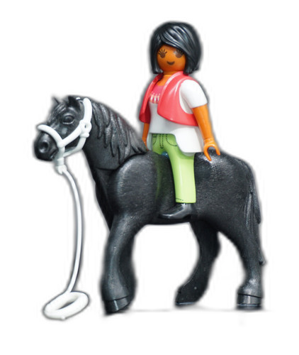 Playmobil cavalière avec