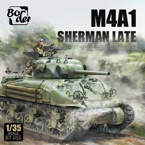 Border maquette char - char, sherman