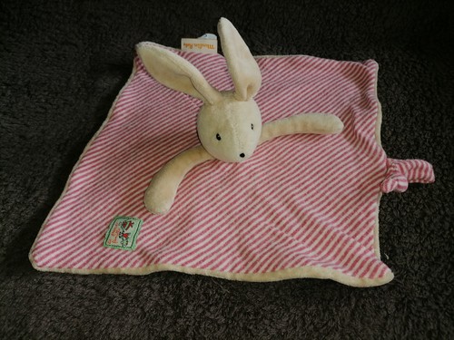 Doudou plat lapin beige - plat,