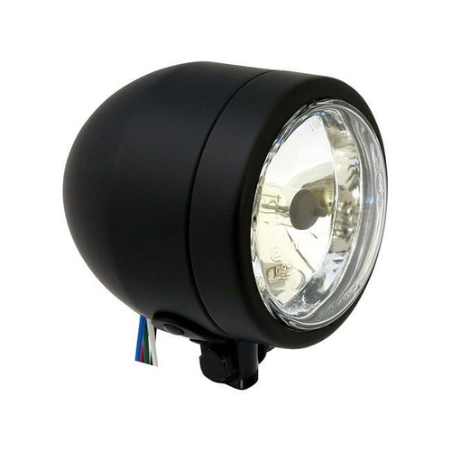 Phare noir pour harley - 4",