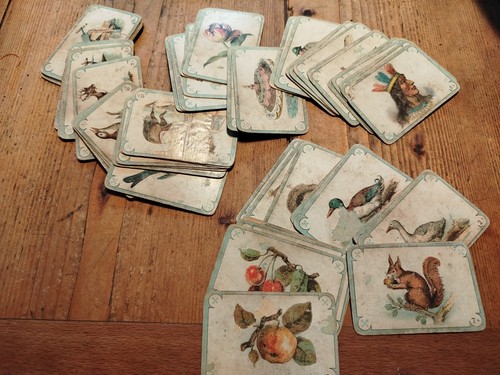 Jeu cartes ancien loto - jeu,